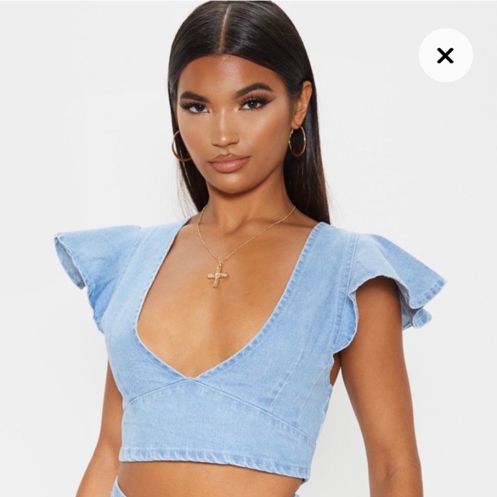Denim top